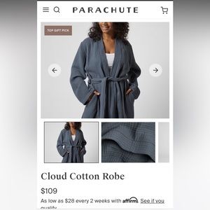 Parachute cloud cotton robe